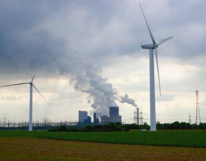 Wind Farm and Fossil Fuel photo for monthly 
