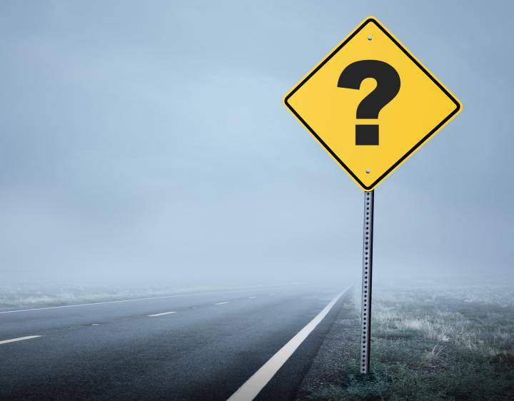 Road Question Mark